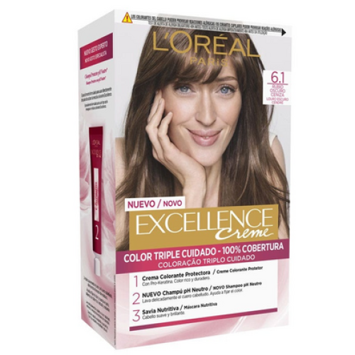 EXCELLENCE 6,1 TINTE CABELLO RUB.OSC.CENIZA TINTES DEL CABELLO